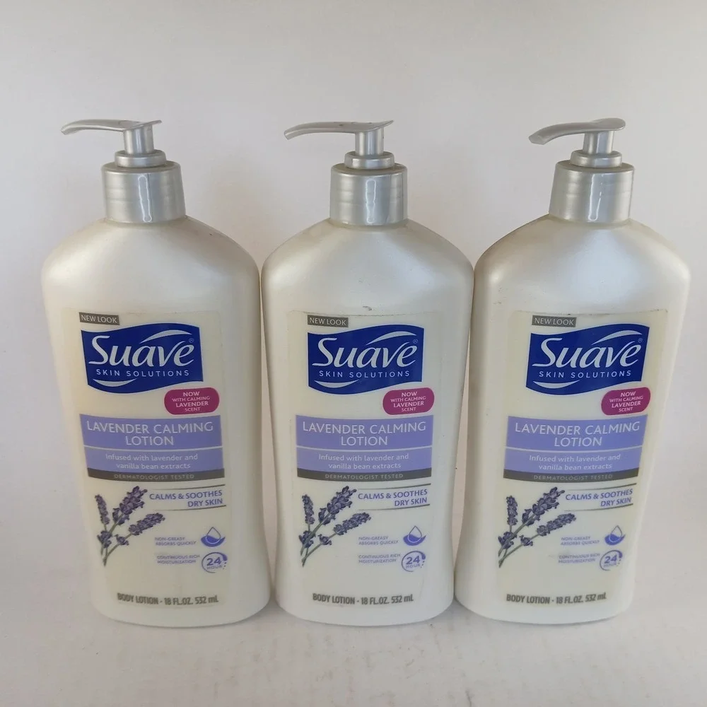 Suave Skin Solutions Calming Lotion Lavender 18 fl. oz each (3-PACK)